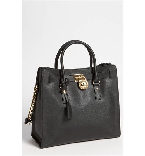 michael kors saffiano leather tote grey|Michael Kors hamilton large tote.